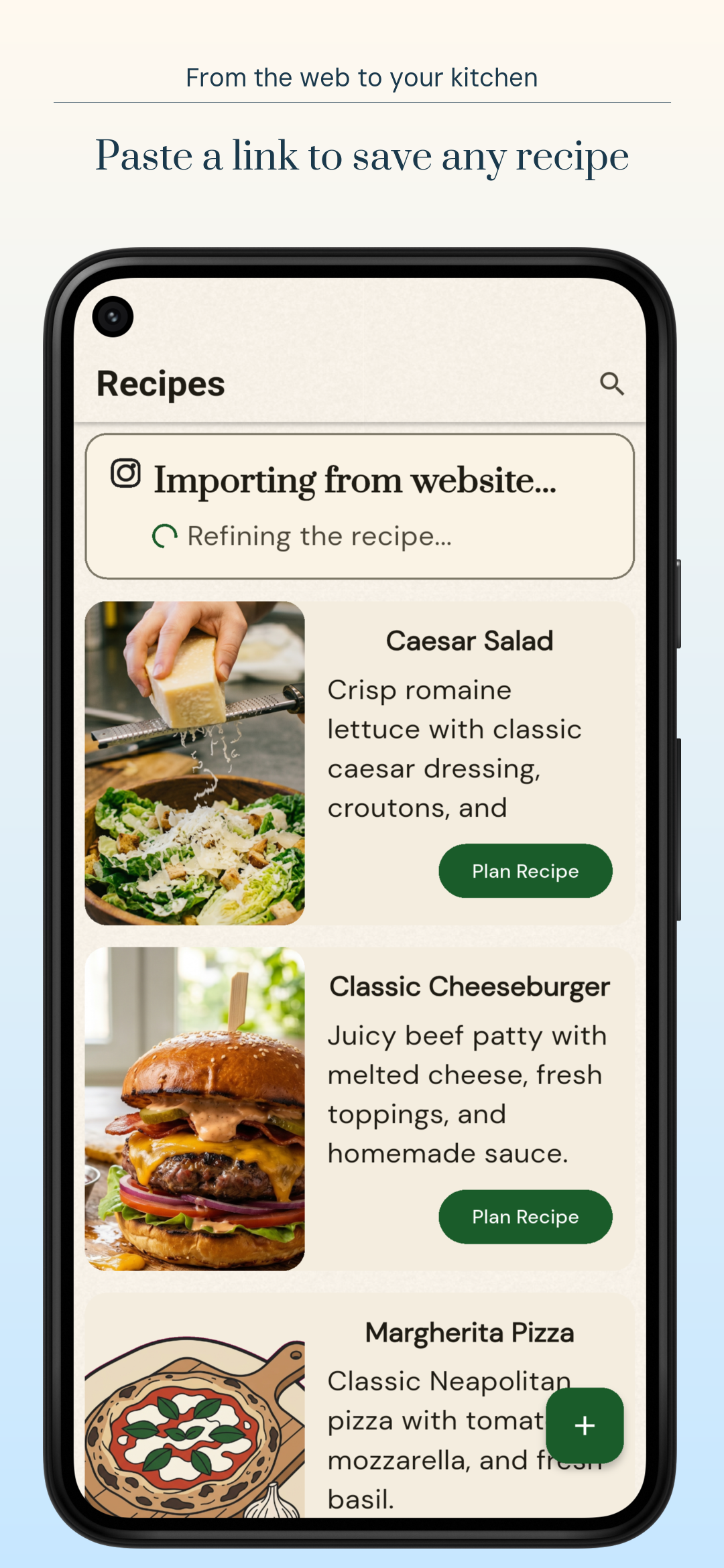 Recipe import